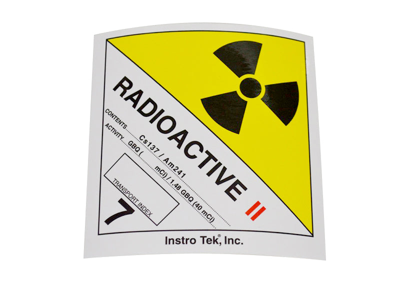 Yellow II Transport Label All Gauges InstroTek, Inc.