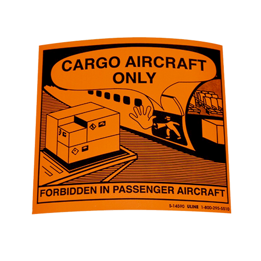 Cargo Aircraft Only Label
