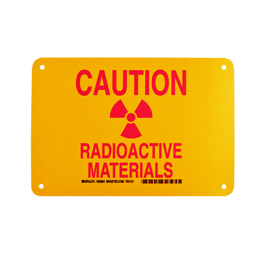 Radioactive Materials Caution Sign