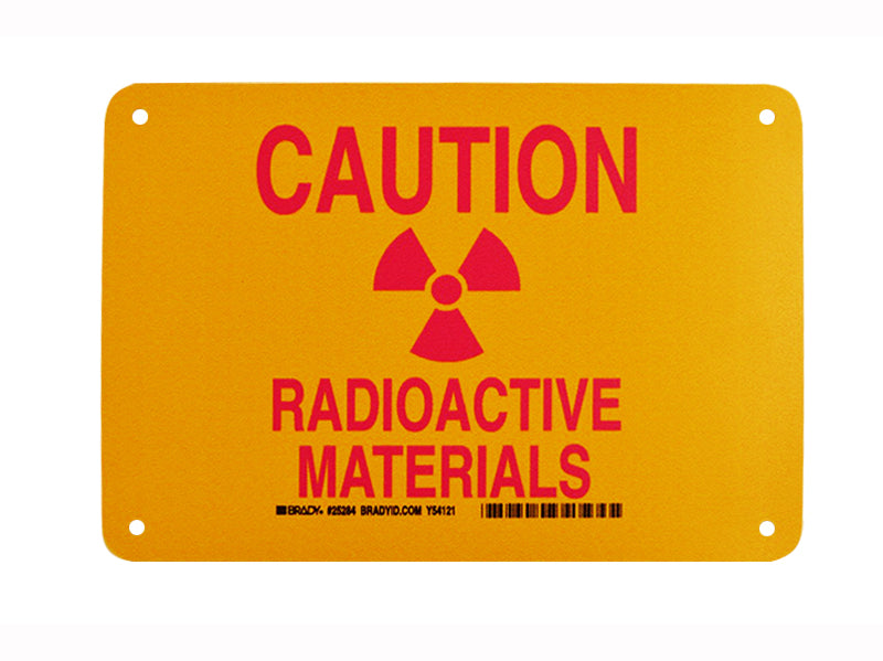 Radioactive Materials Caution Sign
